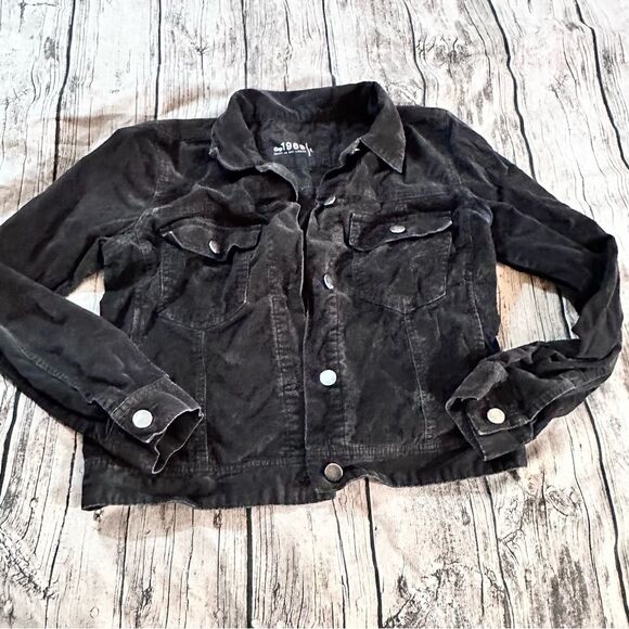 GAP Jackets & Blazers - Gap Washed Black Corduroy Jacket Size large Grunge, Goth, 90s